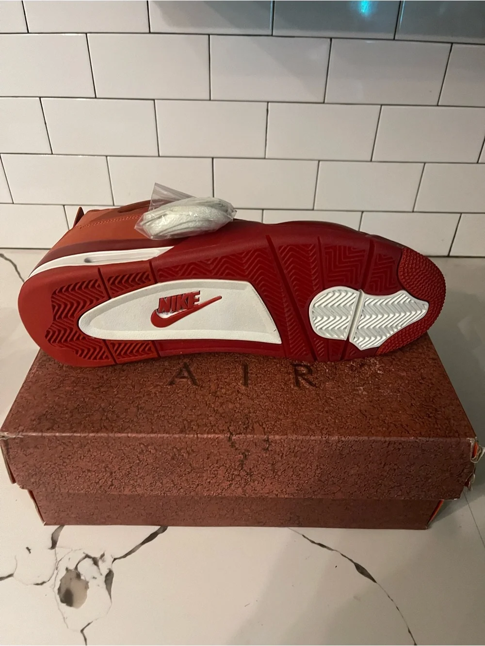 Men’s Retro 4 Brick By Brick Size 14.
